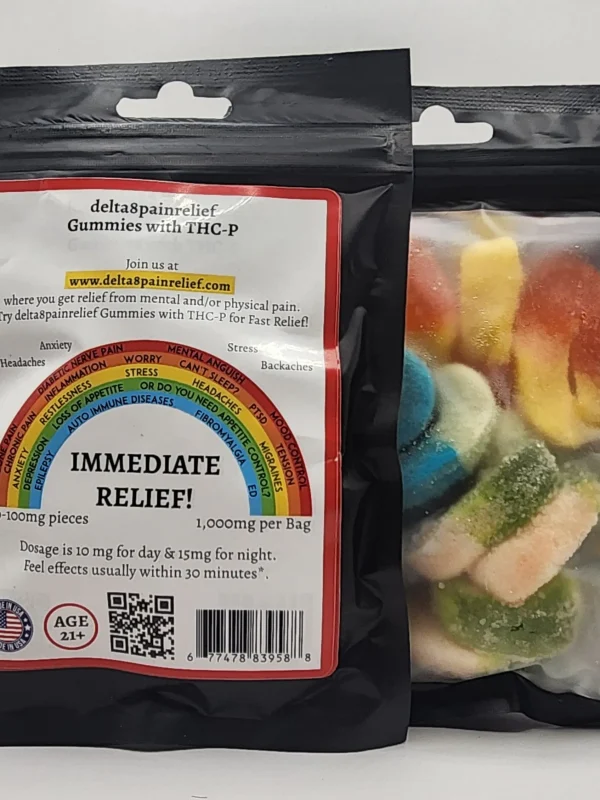 Delta8painrelief THCp Pain Relief Gummies